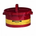 Bezpečnostní nádoba na rozpouštědla Justrite, červená, 3 kg, 