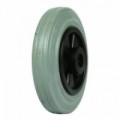 Gumové pojezdové kolo, průměr 160 mm, valivé ložisko, šedé, skladem