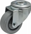 Gumové přístrojové kolo se středovým otvorem, průměr 80 mm, otočné, 