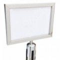 Informační tabulka k zahrazovacím sloupkům, 5 m, stříbrná, horizontální, 