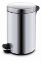 Kovový odpadkový koš Basic, objem 5 l, matný nerez, skladem