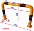 Kovová zábrana PL, střední, délka 100 cm, skladem