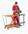 Mobilní hydraulický zvedací stůl Bishamon, do 300 kg, deska 81,5 x 50 cm, 