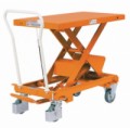 Mobilní hydraulický zvedací stůl Bishamon, do 500 kg, deska 101 x 51,8 cm, 
