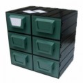 Modulový organizér, 6 zásuvek, 34 x 34 x 27 cm, varianta D, 
