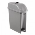 Plastový hygienický koš Chloe, 17 l, šedý, 