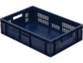 Přepravka s perforovanými stěnami a plným dnem euro 150 x 600 x 400 mm