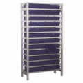 Regál s 48 zásuvnými boxy, hloubka 40 cm, skladem