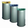 Set 3 ks kovových odpadkových košů EKO na tříděný odpad, objem 3 x 45 l, skladem