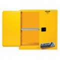 Skříň na hořlaviny Justrite Sure-Grip® EX, 1118 x 1092 x 457 mm, automatické uzavírání, 
