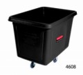 Velkoobjemový plastový kontejner s kolečky - Rubbermaid, 200 l, černý, 