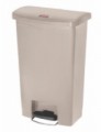 Vysoce kvalitní nášlapný koš Rubbermaid Front Step, objem 50 l, béžový, 