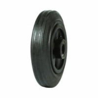 Gumové pojezdové kolo, průměr 160 mm, valivé ložisko, černé, skladem