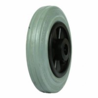 Gumové pojezdové kolo, průměr 160 mm, valivé ložisko, šedé, skladem