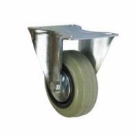 Gumové transportní kolo s přírubou, průměr 100 mm, kluzné ložisko, skladem