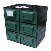 Modulový organizér, 6 zásuvek, 34 x 34 x 27 cm, varianta D, 