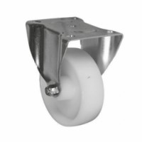 Nylonové transportní kolo s přírubou, průměr 150 mm, pevné, kluzné ložisko, skladem