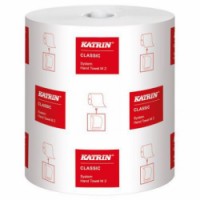 Papírové ručníky Katrin System Classic 2vrstvé, 160 m, bílé, 6 ks, 
