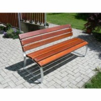 Parková lavička Aster s opěradlem, 