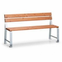 Parková lavička Poppy s opěradlem a područkami, šířka 150 cm, skladem