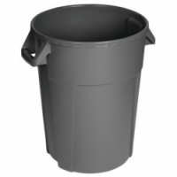Plastový odpadkový koš PL Pure, objem 85 l, šedá, skladem