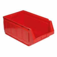 Plastový box stohovatelný, 40 l, červená, skladem