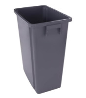 Plastový odpadkový koš Label na tříděný odpad, objem 80 l, skladem