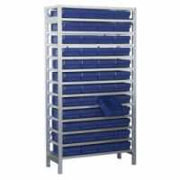 Regál s 48 zásuvnými boxy, hloubka 50 cm, skladem