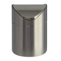 Kovový stolní odpadkový koš, 2 l, 