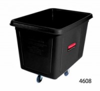 Velkoobjemový plastový kontejner s kolečky - Rubbermaid, 400 l, černý, 