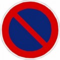 Dopravní značka Zákaz zastavení (B28), 