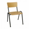 Dřevěná jídelní židle Ekwo Black, skladem