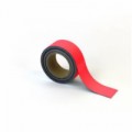 Magnetická páska na regály Manutan, 10 m, červená, šířka 50 mm, 