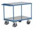Policový vozík s madlem, do 500 kg, 2 police, 91,5 x 119 x 70 cm, 