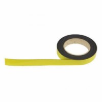 Popisovatelná páska na regály, magnetická, žlutá, šířka 20 mm, délka 10 m, 