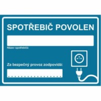 Informační bezpečnostní tabulky, 21 x 14,8 cm, tabulka plast nebo samolepka, skladem