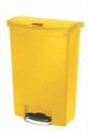 Vysoce kvalitní nášlapný koš Rubbermaid Front Step, objem 90 l, žlutý, 