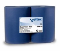 Průmyslové papírové utěrky Celtex Super Blue 3vrstvé, 500 útržků, 2 ks, 