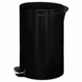 Kovový odpadkový koš Basic, objem 20 l, černý, skladem