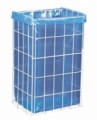 Hygienický drátěný odpadkový koš Merida Block, objem 47 l, skladem