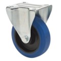 Gumové transportní kolo s přírubou, průměr 125 mm, valivé ložisko, 150 kg, 