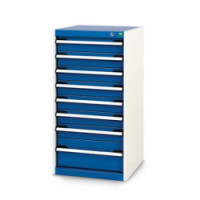 Dílenská zásuvková skříň, Bott SL-55, výška 100 cm, 8 zásuvek, 