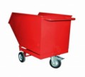 Pojízdný výklopný kontejner, objem 250 l, červený, 