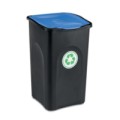 Plastový odpadkový koš HOME ECOGREEN na tříděný odpad, objem 50 l, modrý, 