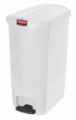 Vysoce kvalitní nášlapný koš Rubbermaid End Step, objem 68 l, bílý, 