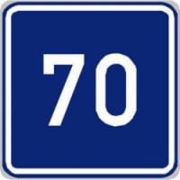 Dopravní značka Doporučená rychlost (IP5), 
