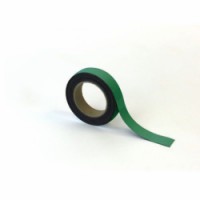 Magnetická páska na regály Manutan, 10 m, zelená, šířka 30 mm, skladem