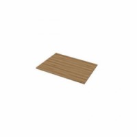 Univerzální deska ke kancelářským stolům, 1200 x 800 x 25 mm, ABS 2 mm, ořech, 
