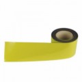 Popisovatelná páska na regály, magnetická, žlutá, šířka 90 mm, délka 10 m, skladem