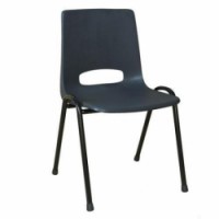 Plastové jídelní židle Pavlina Black, antracit, skladem